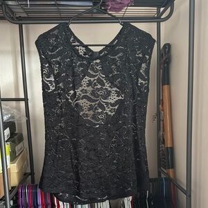 Black Lace Top